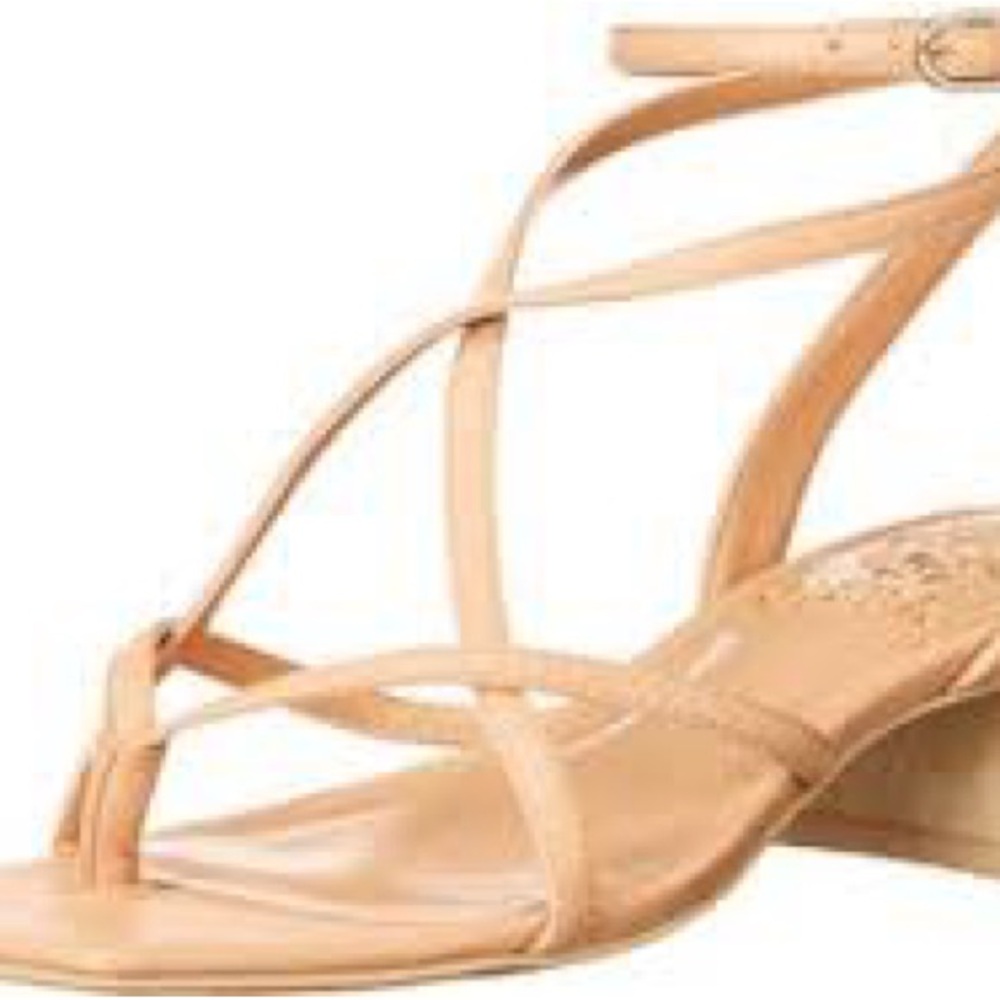 Vince camuto shawtry nude heel sandals 10